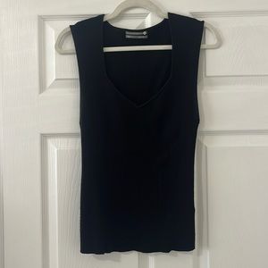 Anthropologie black knit top